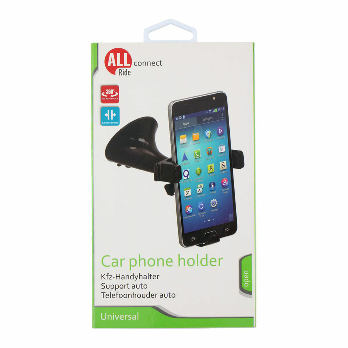 Suport Telefon Auto All Ride 52-90mm - unghi lateral