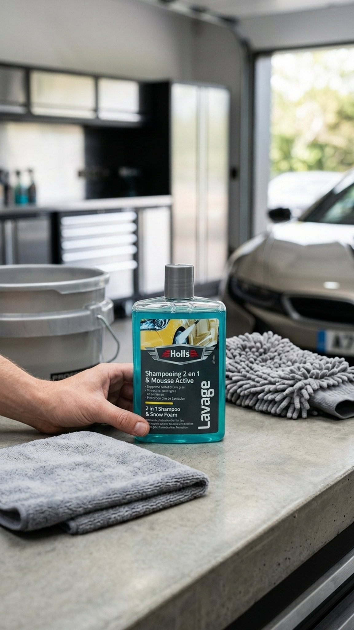 Șampon Auto Holts 2 în 1 & Spumă Activă 400ml - Contextual
