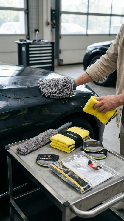 Kit Curățare & Detailing Dunlop 9 Piese - Contextual